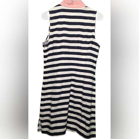 Tuckernuck Sail To Sable Striped Sleeveless Top with Pink Accent Small 20 PTP - Picture 3 of 5